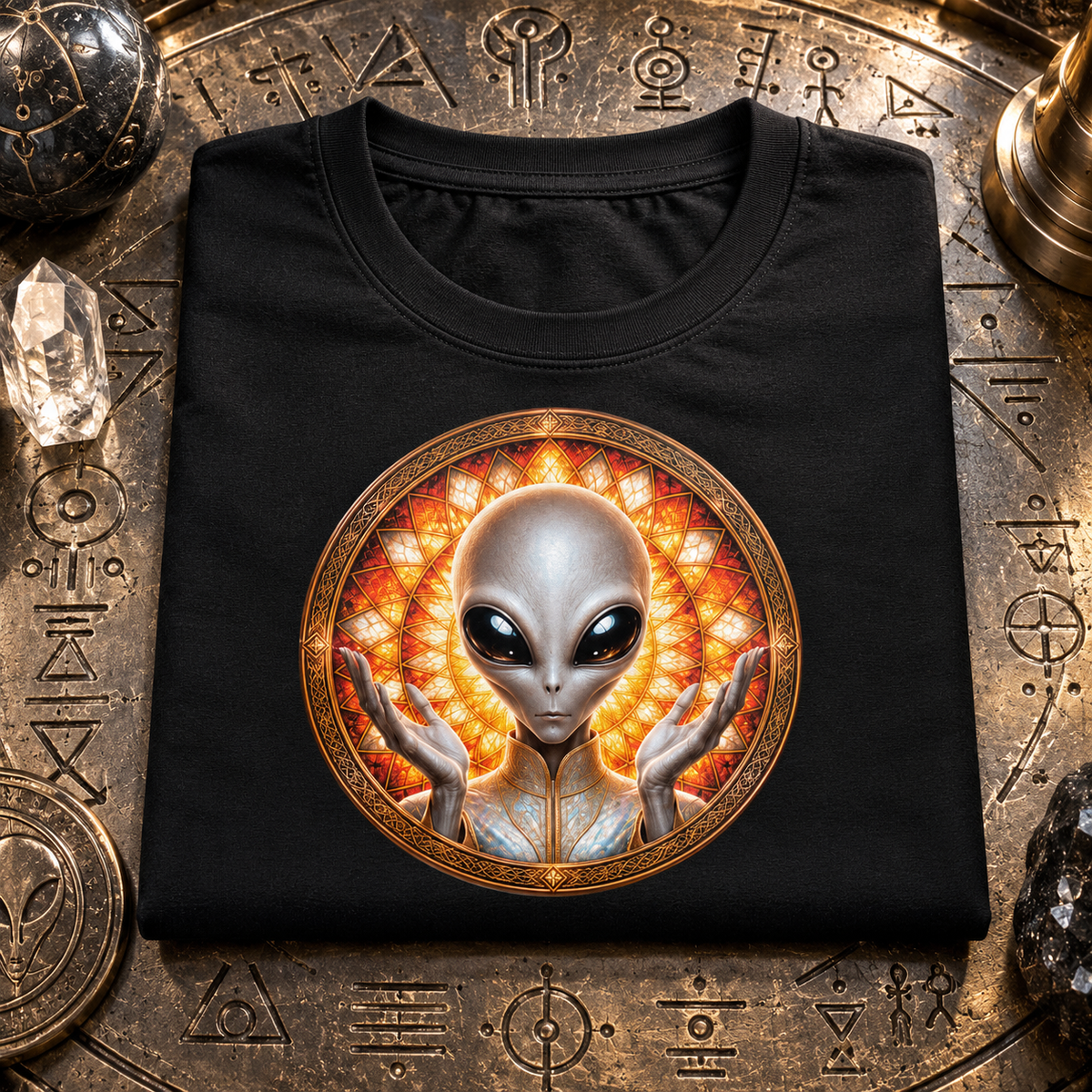 WeirdCreepyDesigns Ancient Alien Gods The Greys Graphic T-Shirt – Unisex