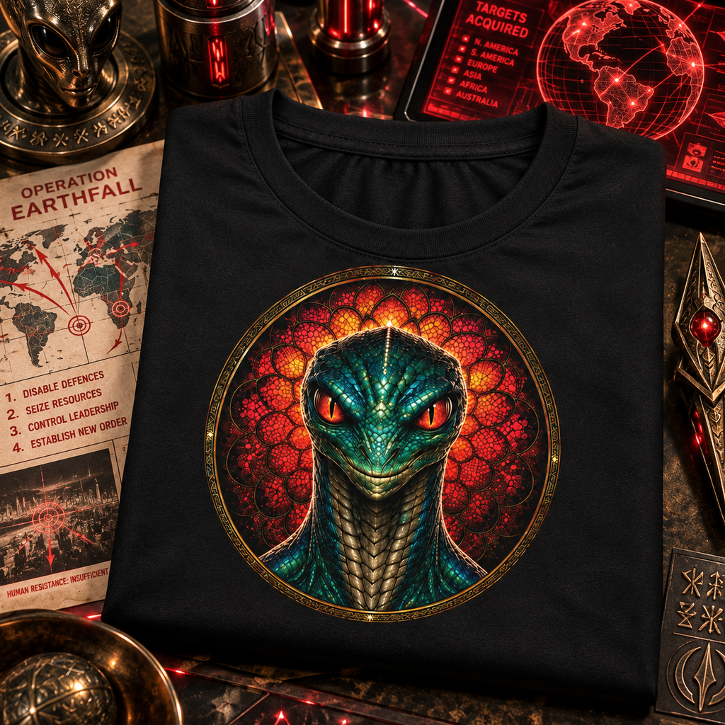 WeirdCreepyDesigns Ancient Alien Gods The Reptilians Graphic T-Shirt – Unisex