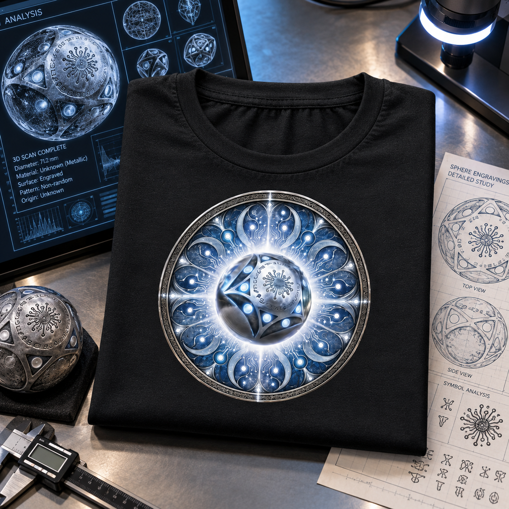 WeirdCreepyDesigns Ancient Alien Gods The Spheres Graphic T-Shirt – Unisex