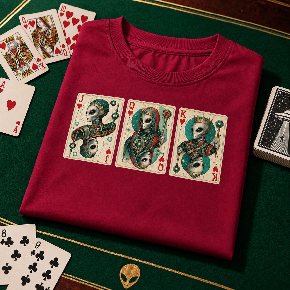 WeirdCreepyDesigns Royal Alien Flush Graphic T-Shirt – Unisex