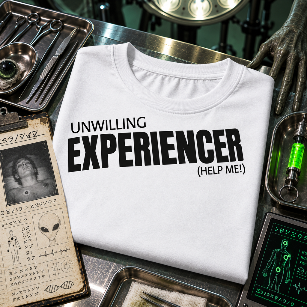 WeirdCreepyDesigns Unwilling Experiencer Help Me Graphic T-Shirt – Unisex