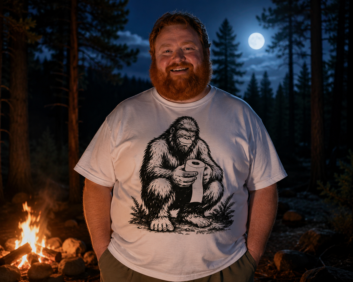 EL SASQUATCH HACE CACA EN EL BOSQUE