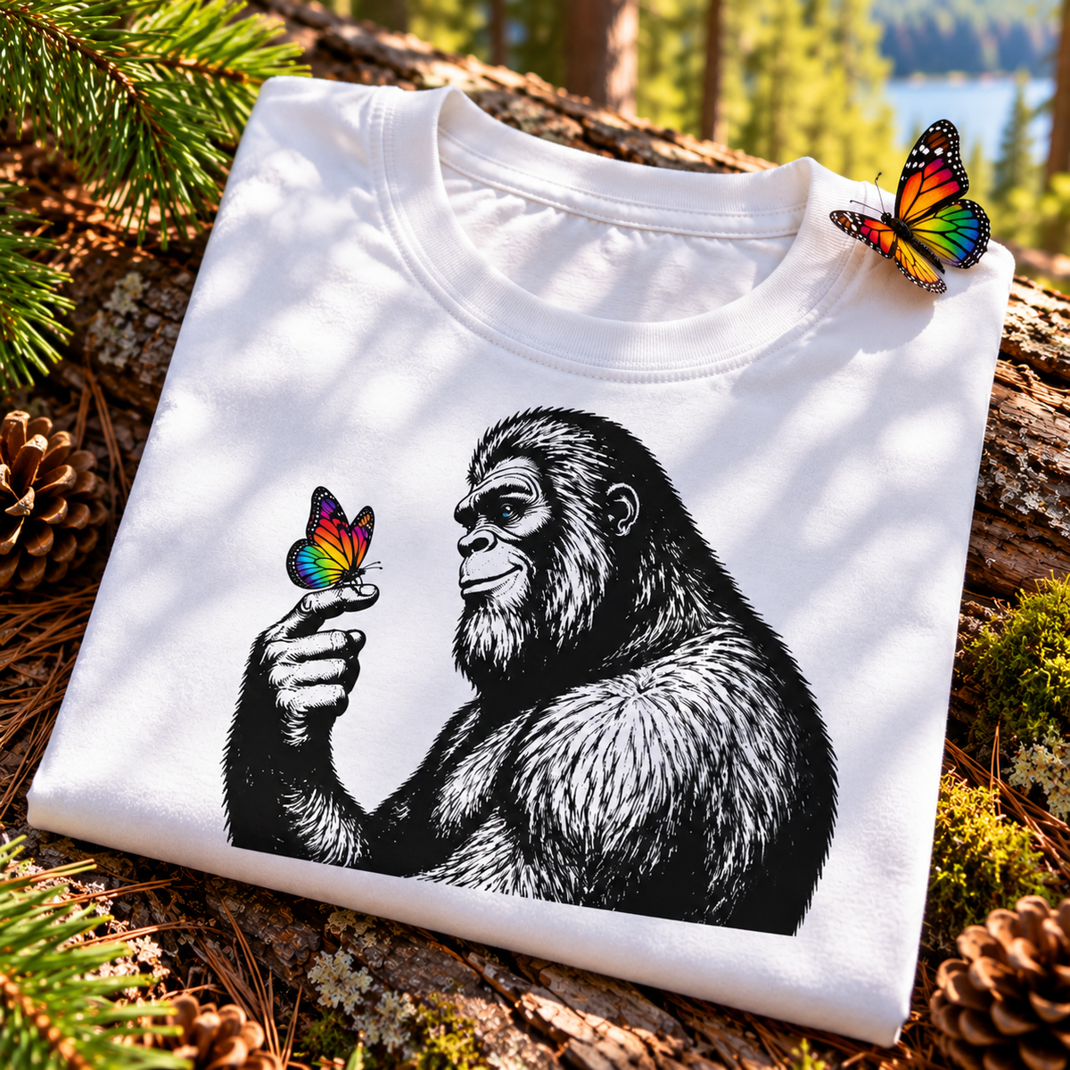WeirdCreepyDesigns Sasquatch Gentle Giant Graphic T-Shirt – Unisex