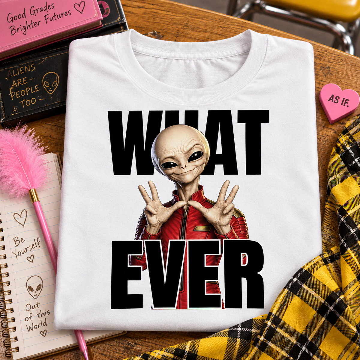 WeirdCreepyDesigns Skinny Bob Says Whatever Graphic T-Shirt – Unisex