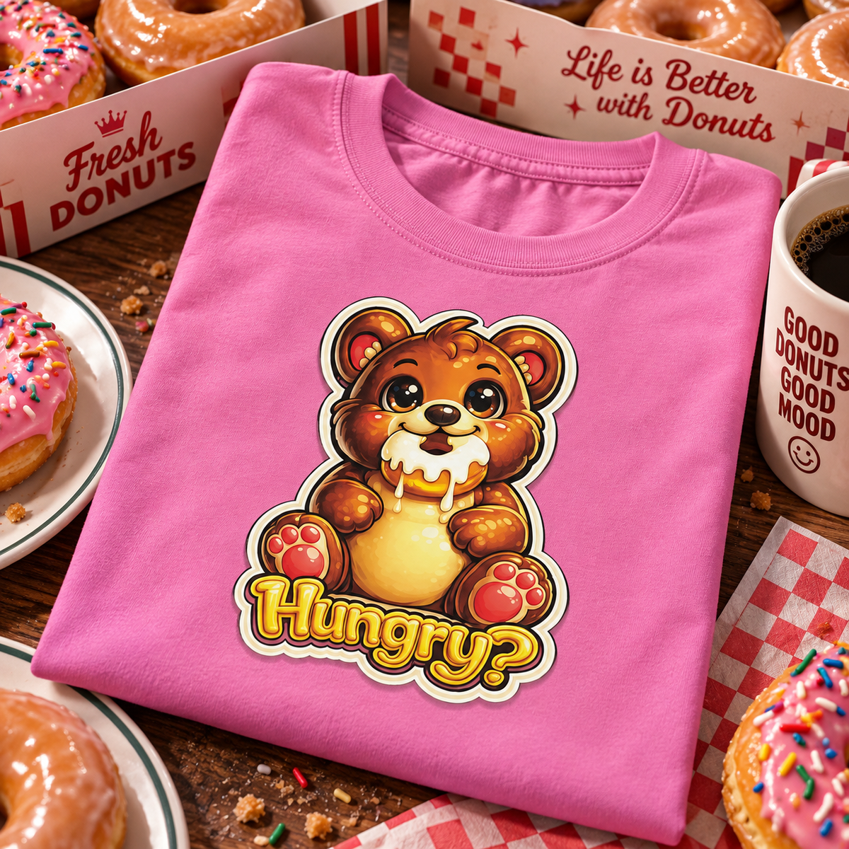 WeirdCreepyDesigns Squealers Hungry Graphic T-Shirt – Unisex