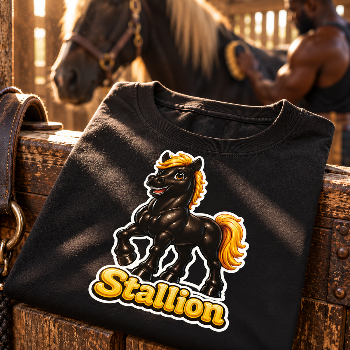 WeirdCreepyDesigns Squealers Stallion Graphic T-Shirt – Unisex