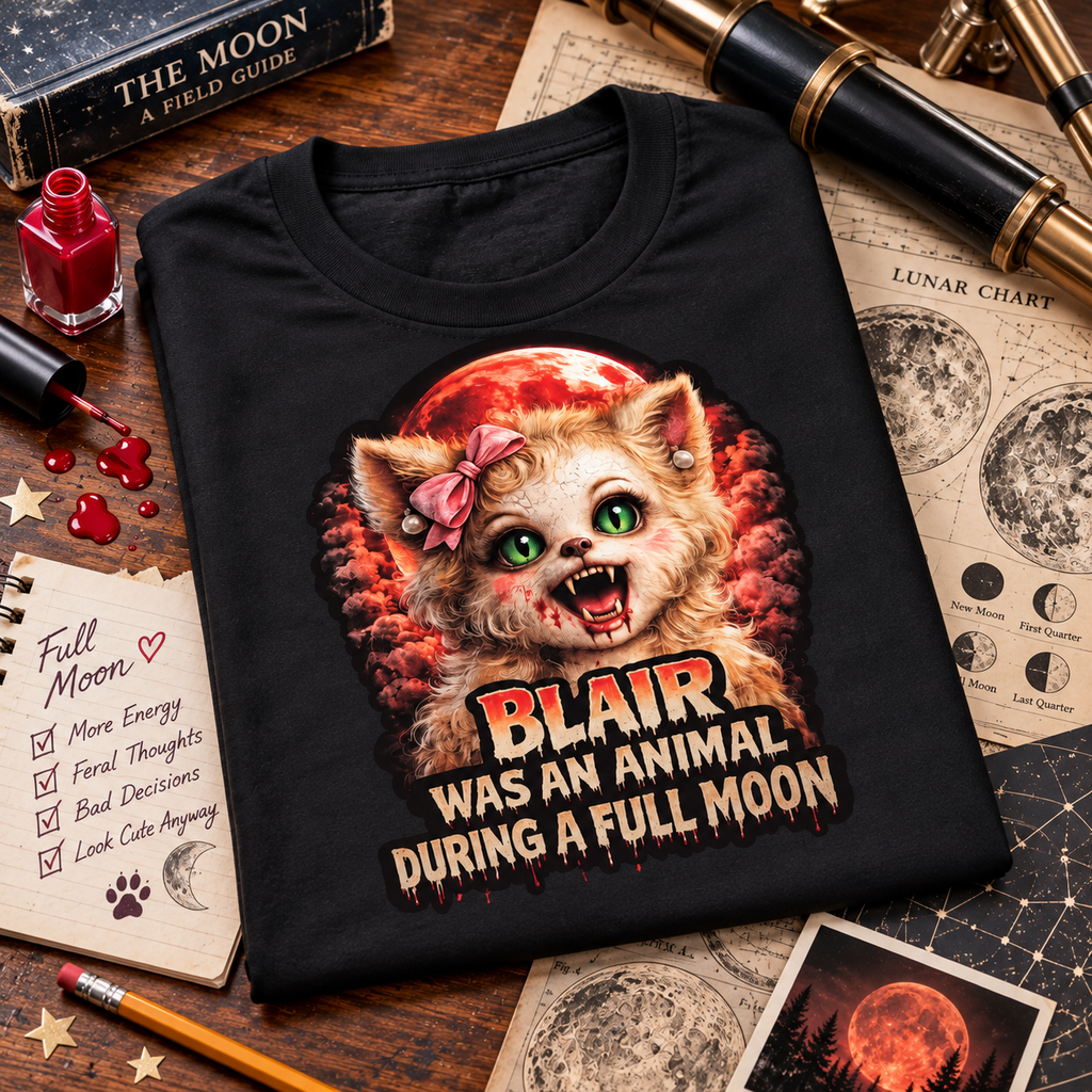 WeirdCreepyDesigns Terror Tots Werewolf Graphic T-Shirt – Unisex