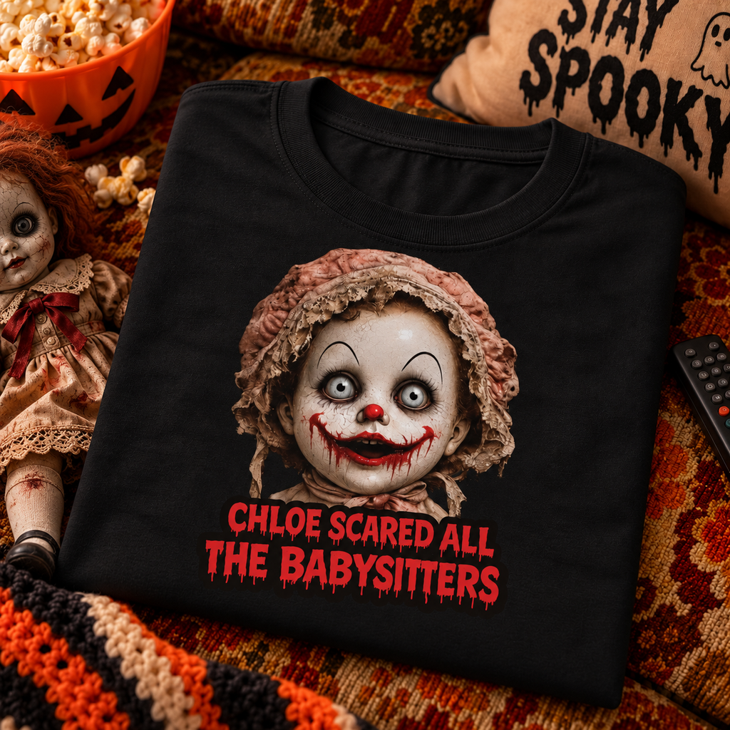 WeirdCreepyDesigns Terror Tots Chloe Graphic T-Shirt – Unisex
