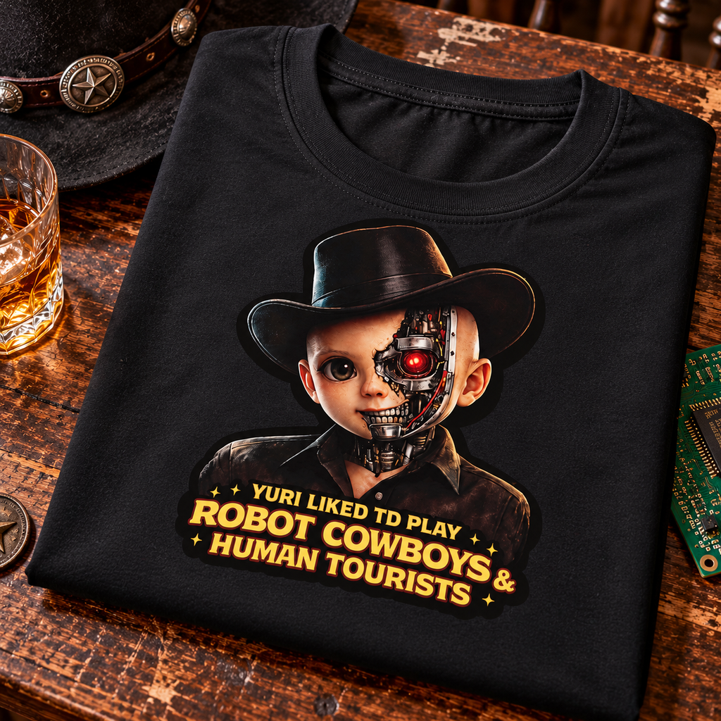 WeirdCreepyDesigns Terror Tots Gunslinger Graphic T-Shirt – Unisex