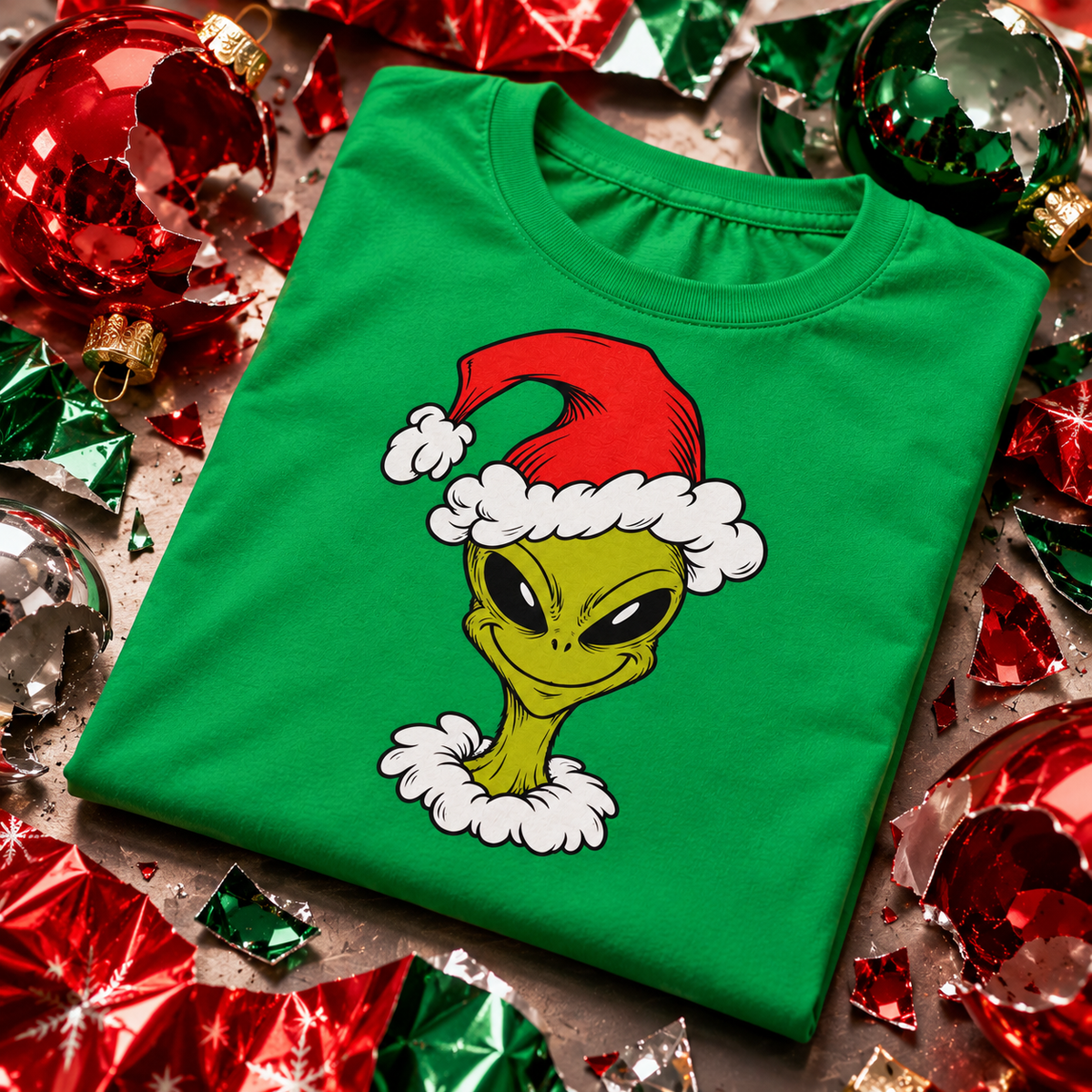 WeirdCreepyDesigns How the Grey Stole Xmas Headshot Graphic T-Shirt – Unisex
