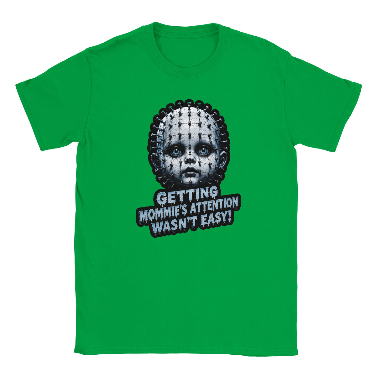WeirdCreepyDesigns Terror Tots Pinhead Graphic T-Shirt – Unisex