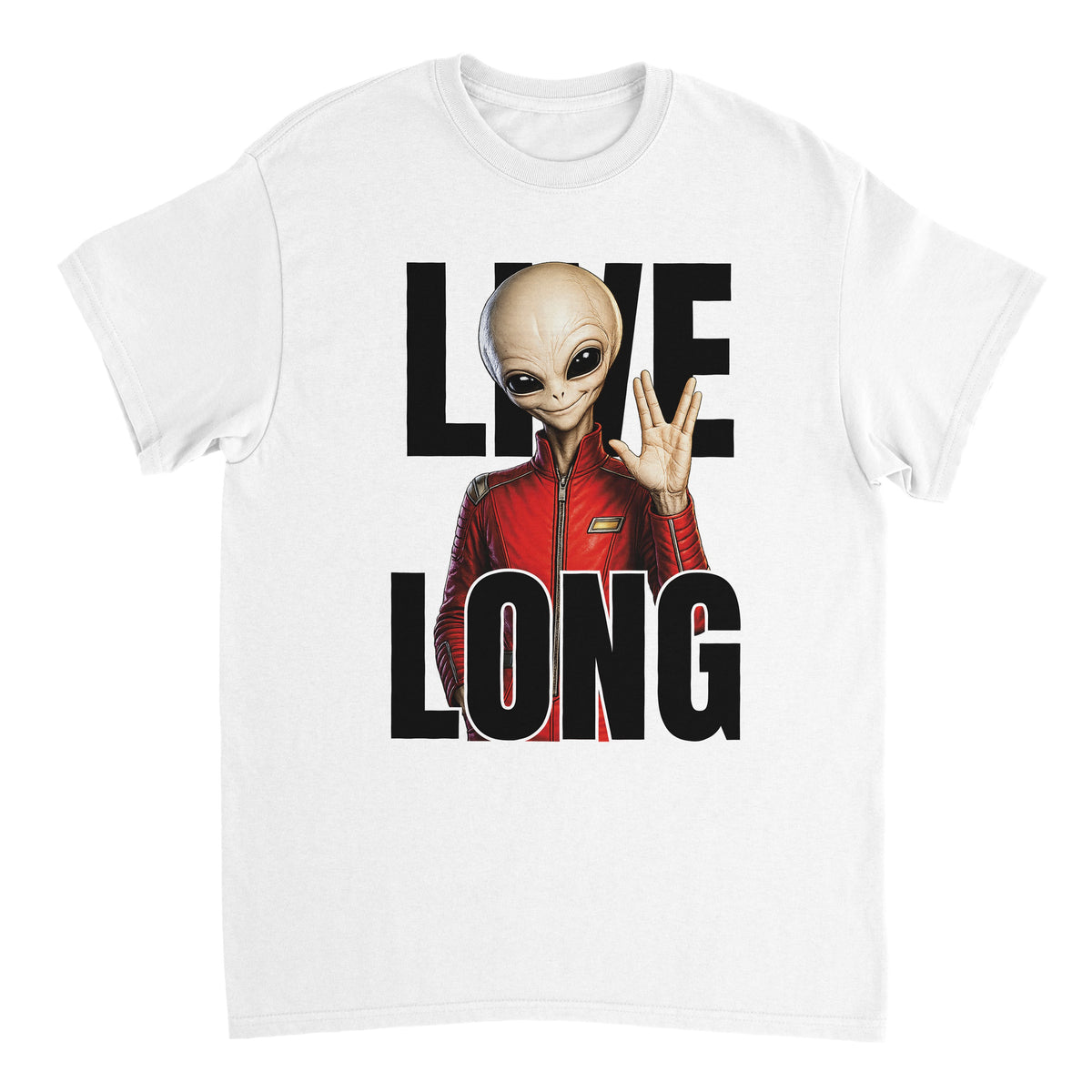WeirdCreepyDesigns Skinny Bob Says Live Long Graphic T-Shirt – Unisex