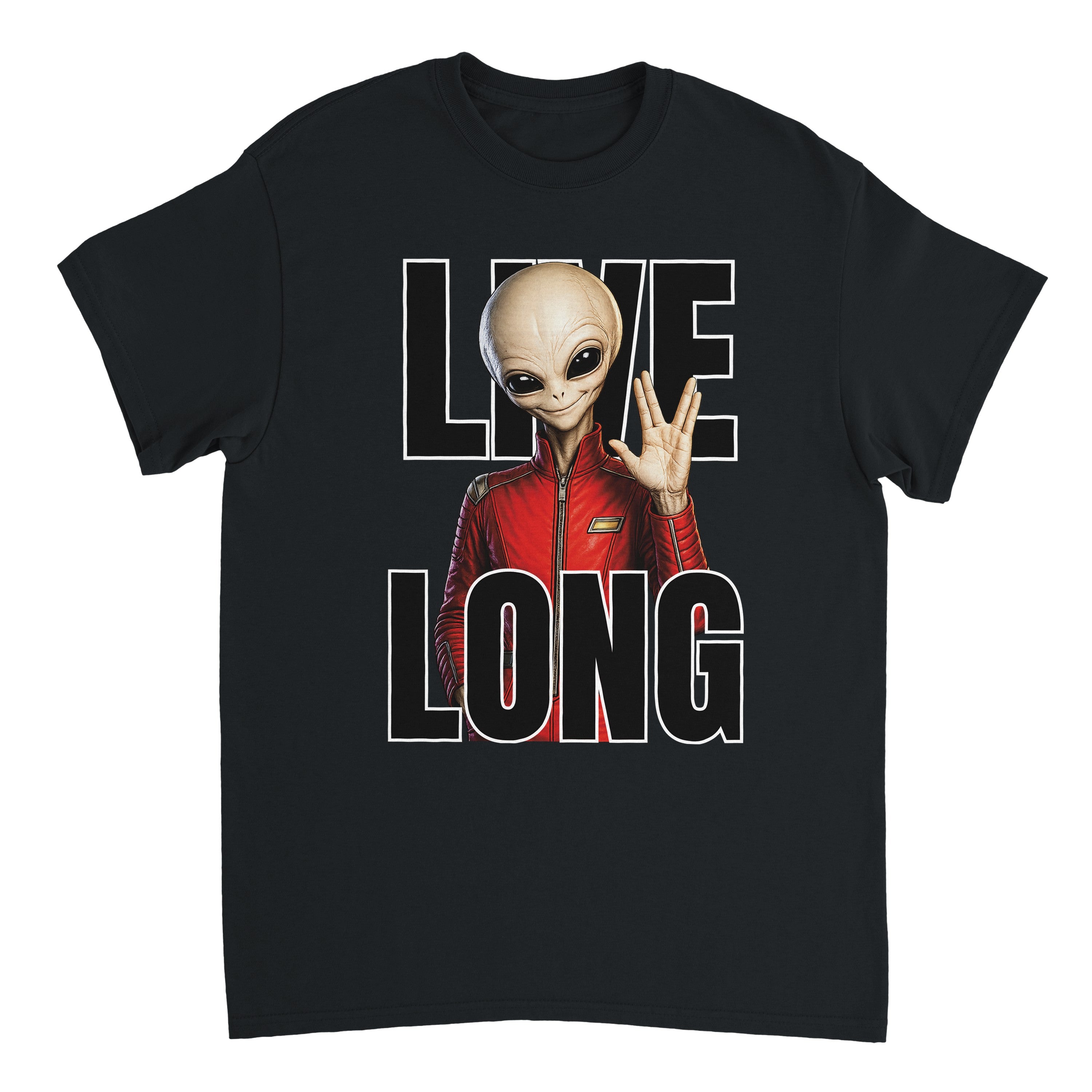 WeirdCreepyDesigns Skinny Bob Says Live Long Graphic T-Shirt – Unisex