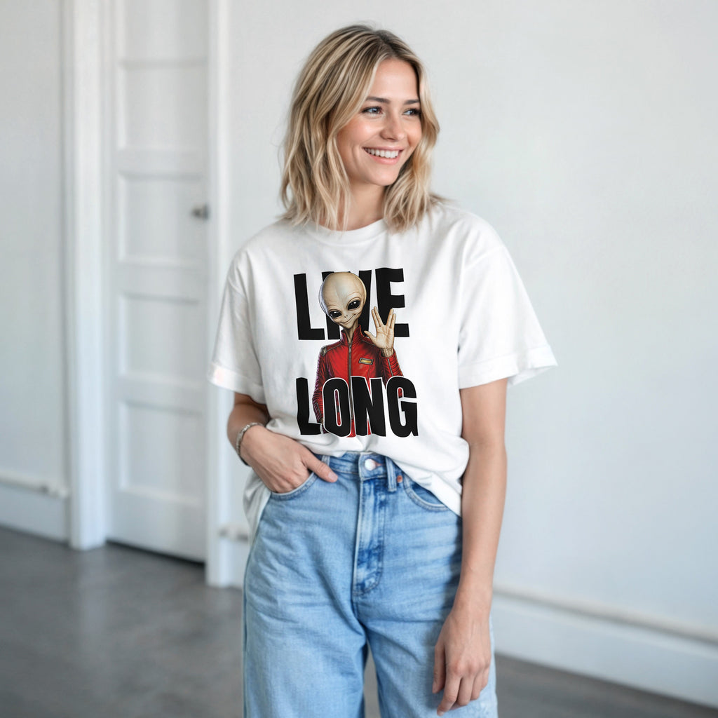 WeirdCreepyDesigns Skinny Bob Says Live Long Graphic T-Shirt – Unisex