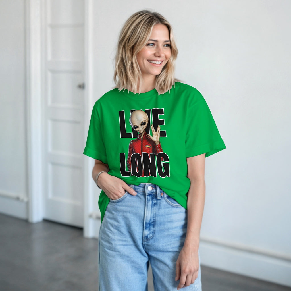 WeirdCreepyDesigns Skinny Bob Says Live Long Graphic T-Shirt – Unisex