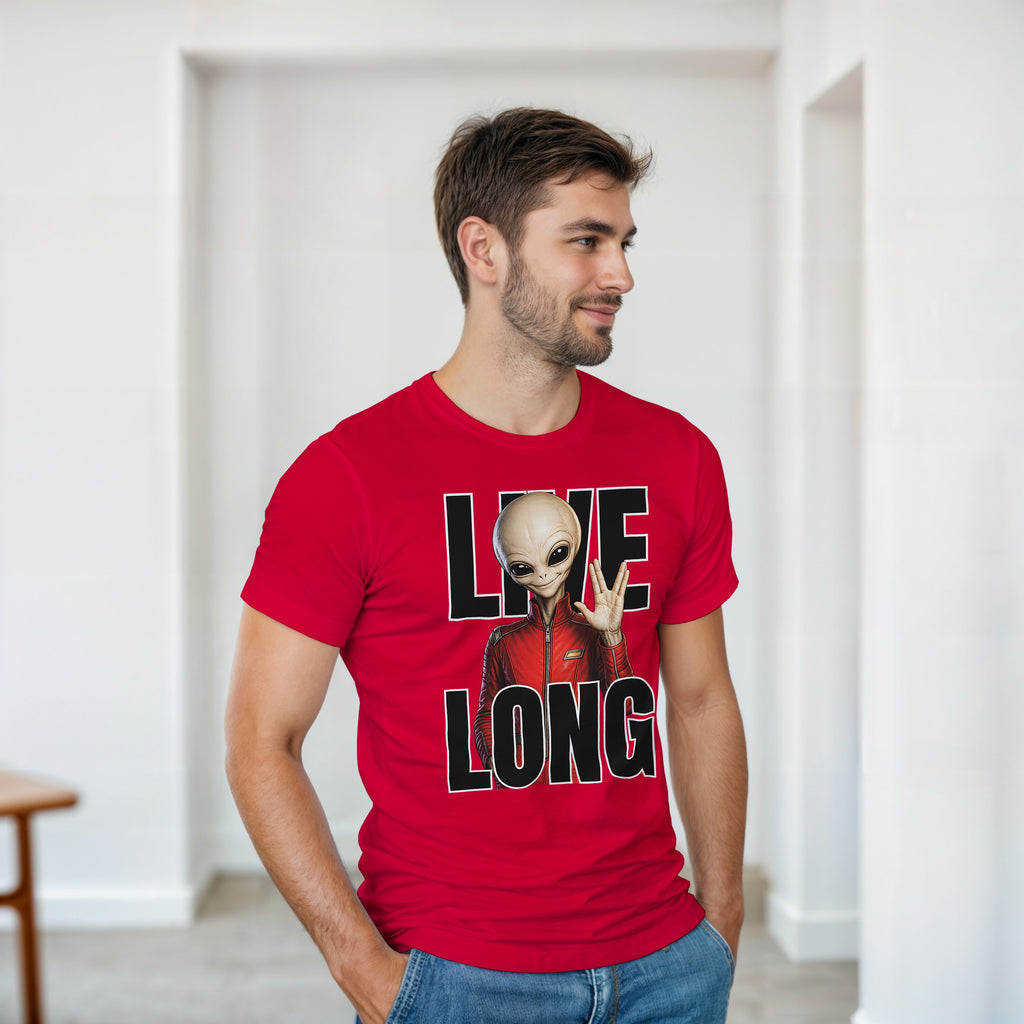 WeirdCreepyDesigns Skinny Bob Says Live Long Graphic T-Shirt – Unisex