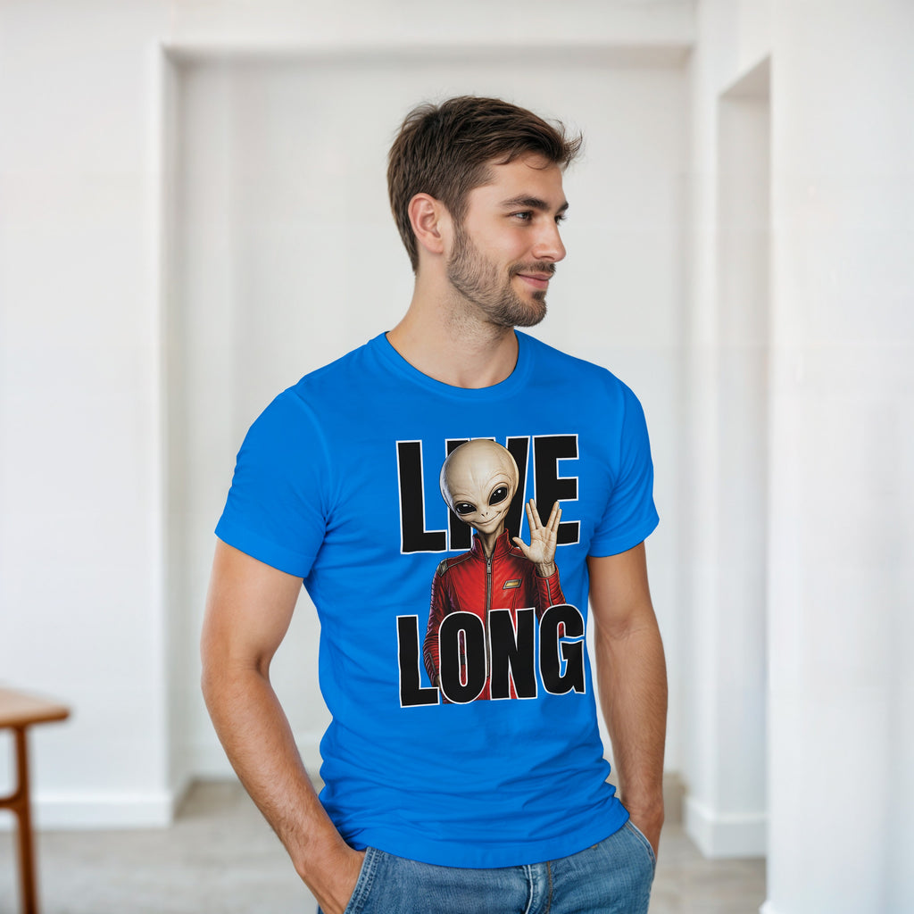 WeirdCreepyDesigns Skinny Bob Says Live Long Graphic T-Shirt – Unisex